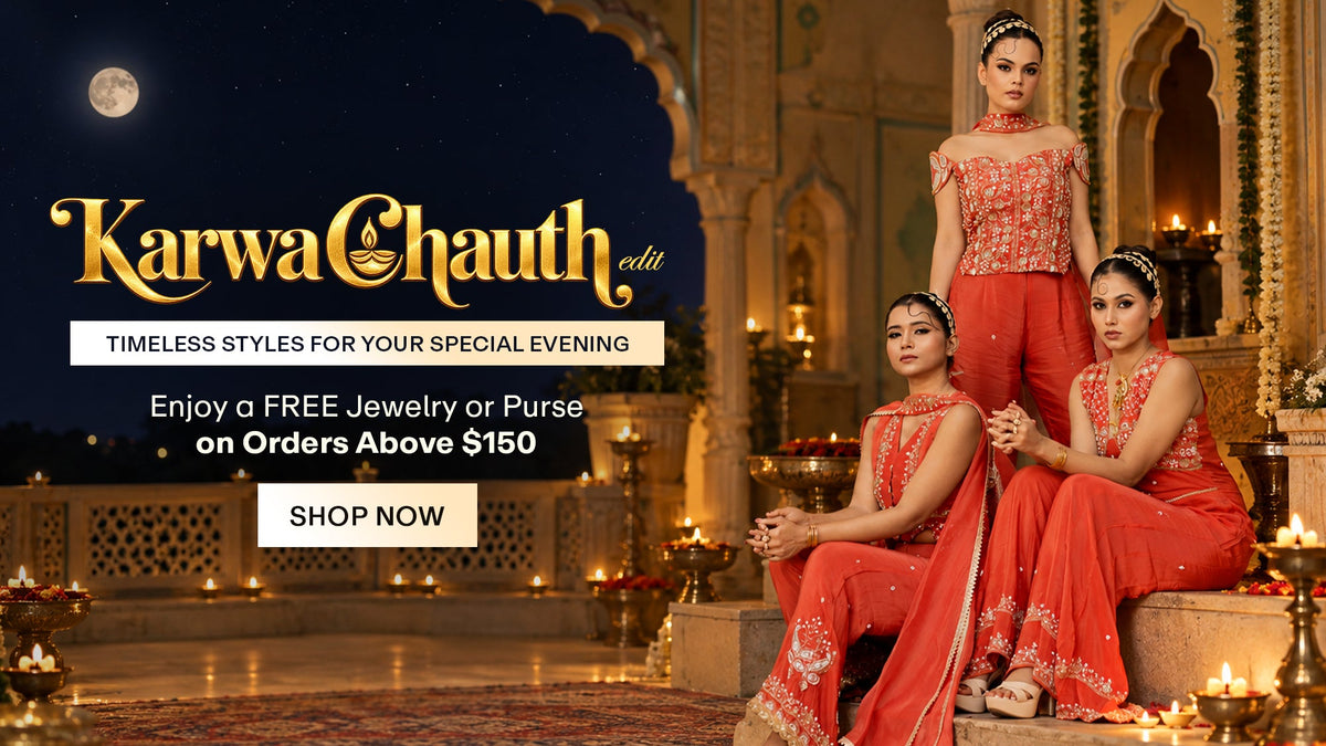 Karwa Chauth Indo Western Dress for Festive Season: Mayrake's Graceful Collection