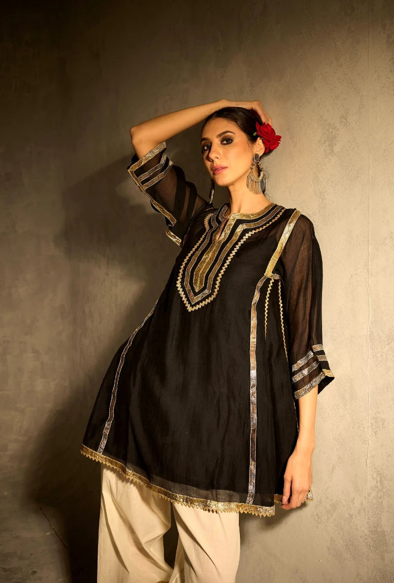 Black Choga Style Gulabo Salwar Set