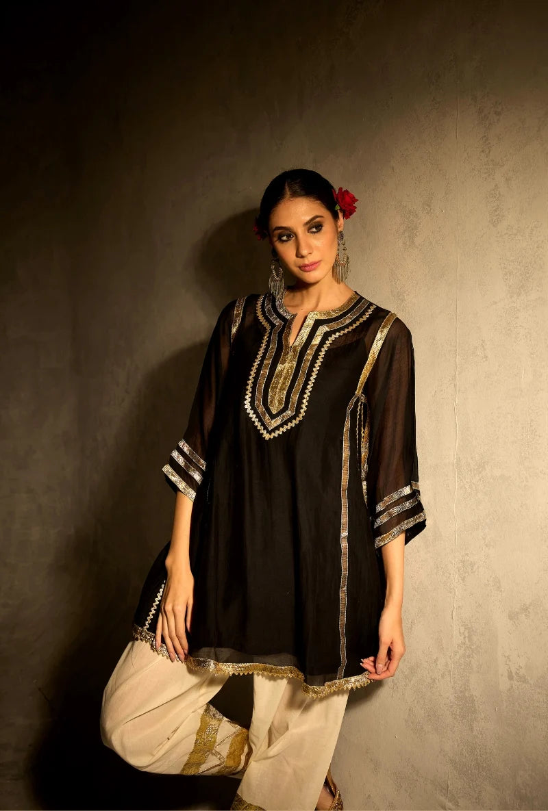 Black Choga Style Gulabo Salwar Set