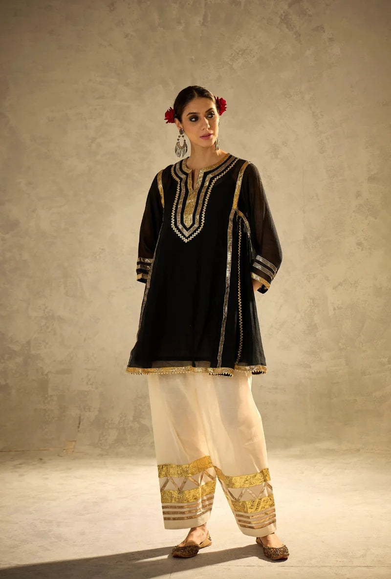 Black Choga Style Gulabo Salwar Set