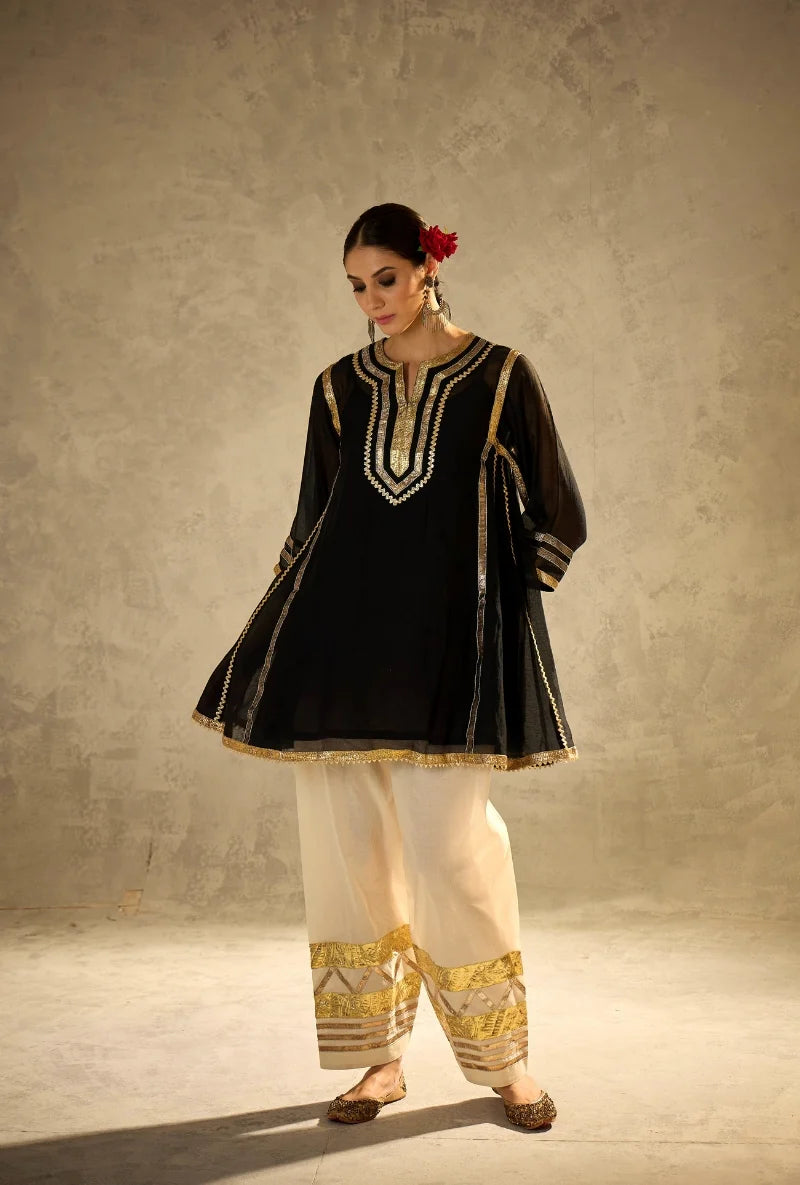 Black Choga Style Gulabo Salwar Set