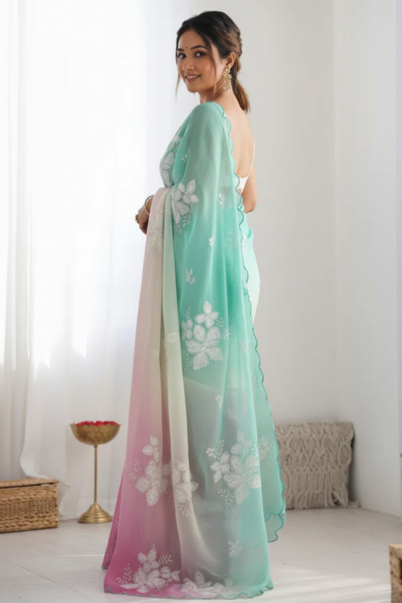 GreenMagentaSilkSaree_2