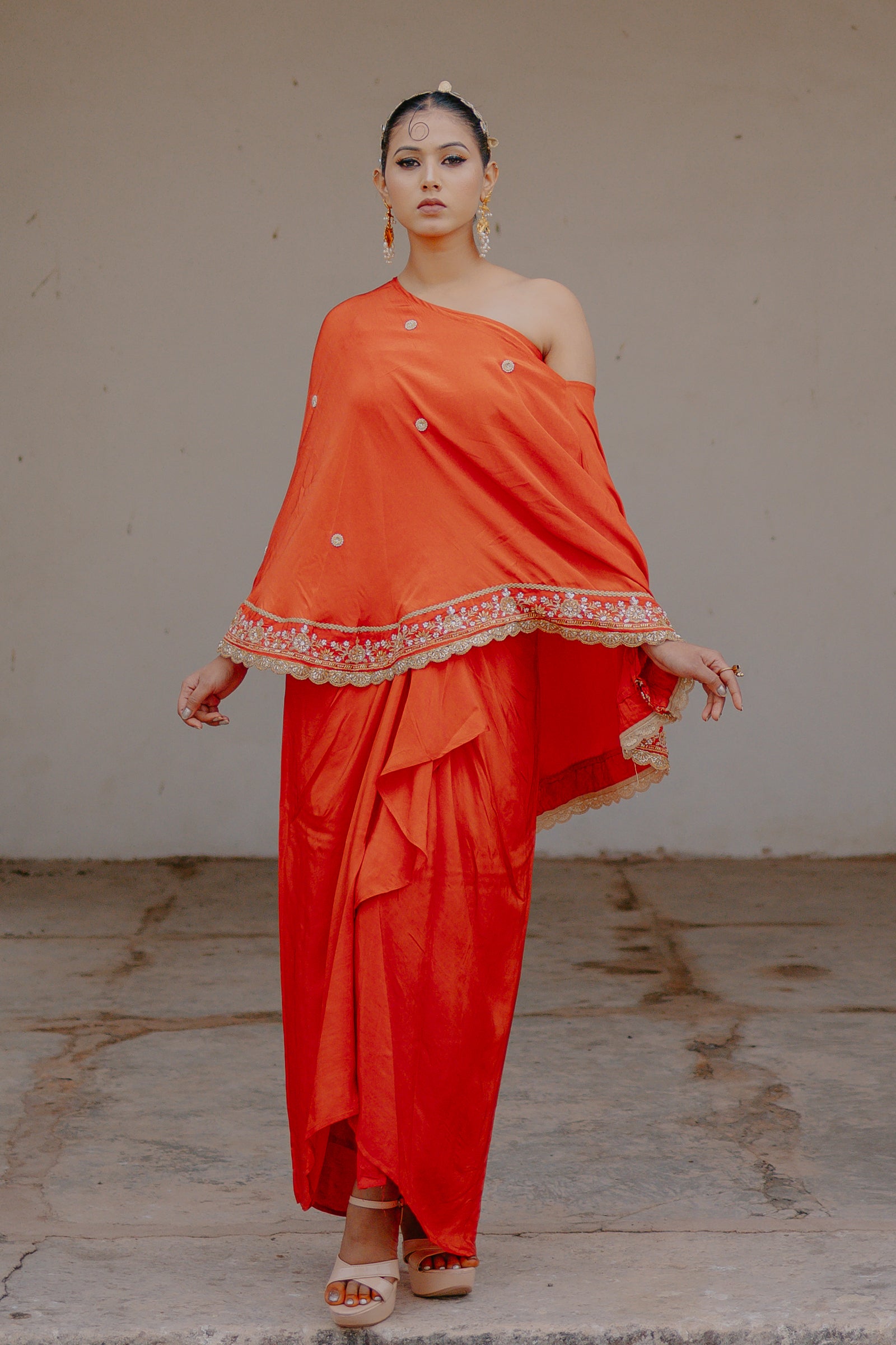 Orange_Crepe_Silk_3-Piece_Indo-Western_Dhoti_Pattern_Set_with_Top_0002_43_MODEL