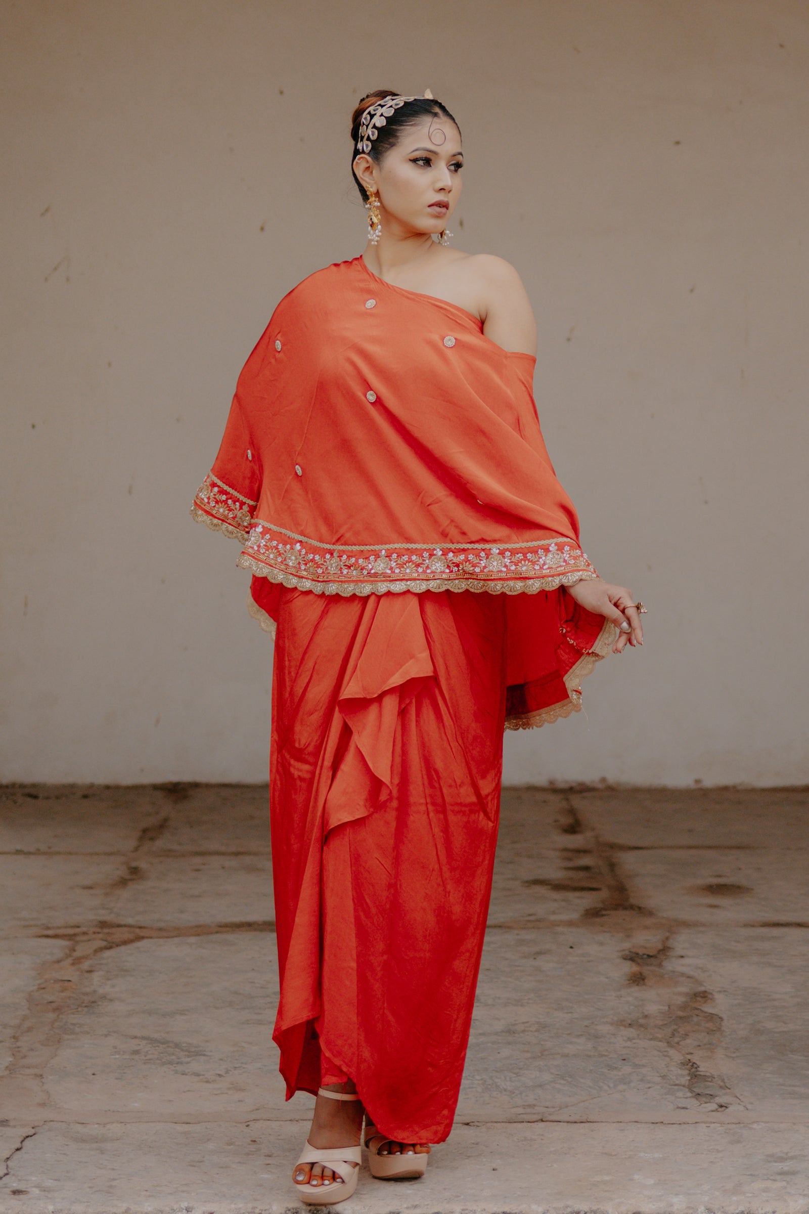 Orange_Crepe_Silk_3-Piece_Indo-Western_Dhoti_Pattern_Set_with_Top_0003_42_MODEL