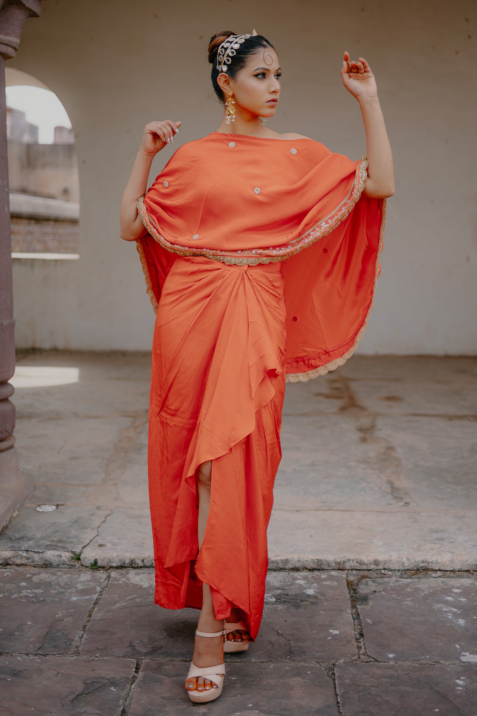 Orange_Crepe_Silk_3-Piece_Indo-Western_Dhoti_Pattern_Set_with_Top_0007_01_model