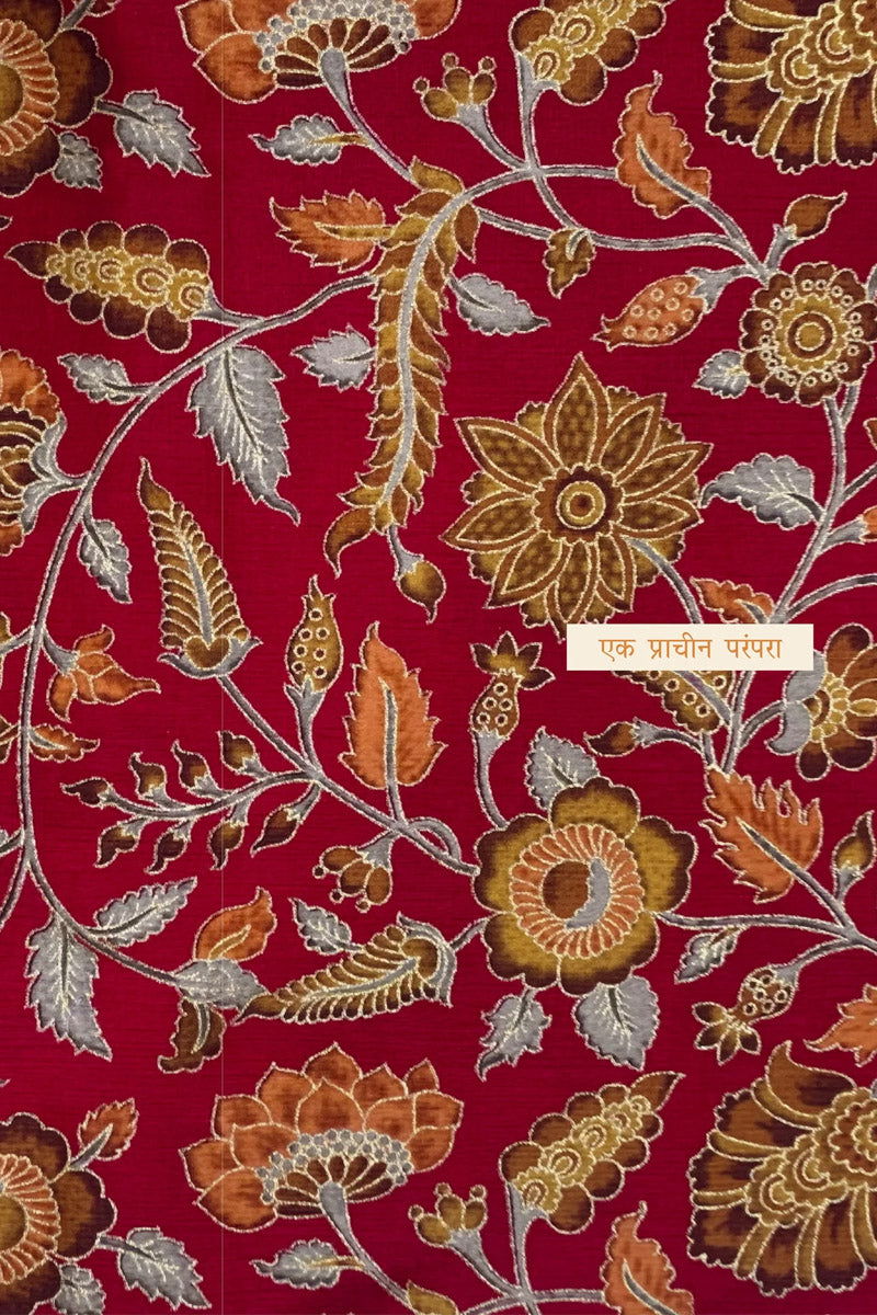 Red_Viscose_Silk_Saree